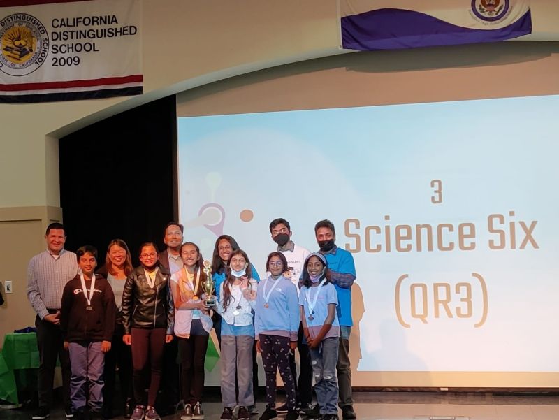 Science Six Team On Stage