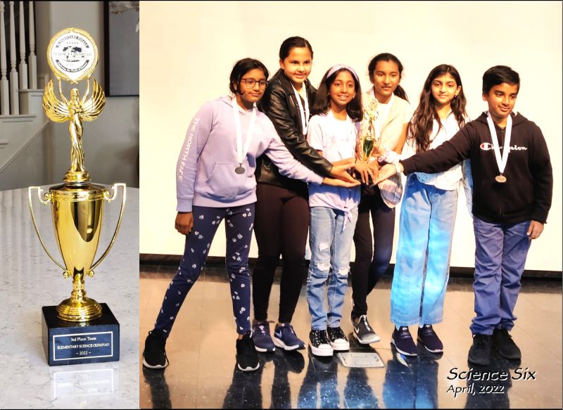 Science Six Team And Their Trophy